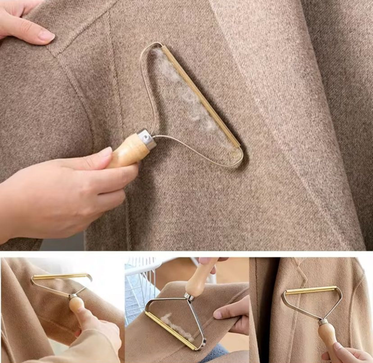 Pet hair scraper